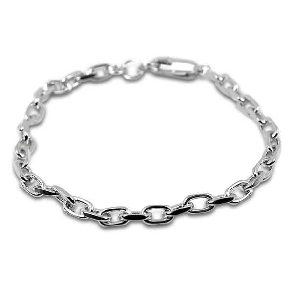 Hochwertiges 925 Silber Ketten Armband für Männer