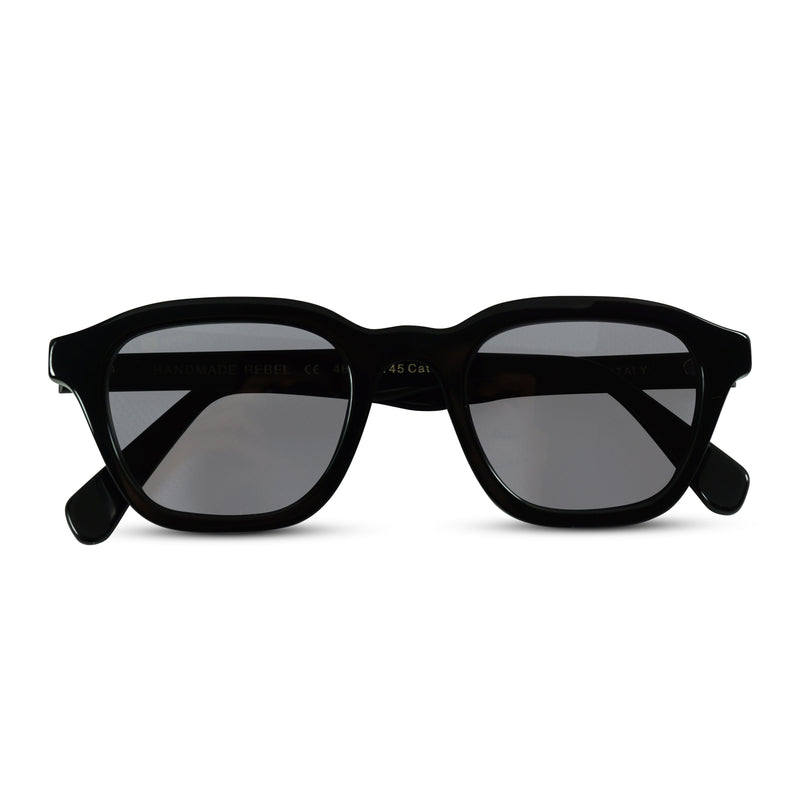 Herren und Damen Designer Sonnenbrille schwarz all black modern hochwertig Unisex Sprezzi Fashion