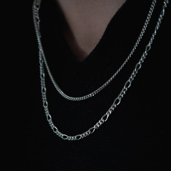 Hochwertige Halsketten für Männer aus 925 Silber im Geschenk-Set 