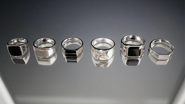 Herren Ringe Silber modern hochwertig glänzend poliert zeitlose Ringe individuell