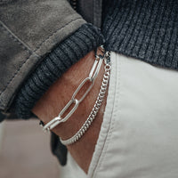 Herren Armbänder aus Silber robust handgearbeitet und perfekt für den Alltag Sprezzi Fashion
