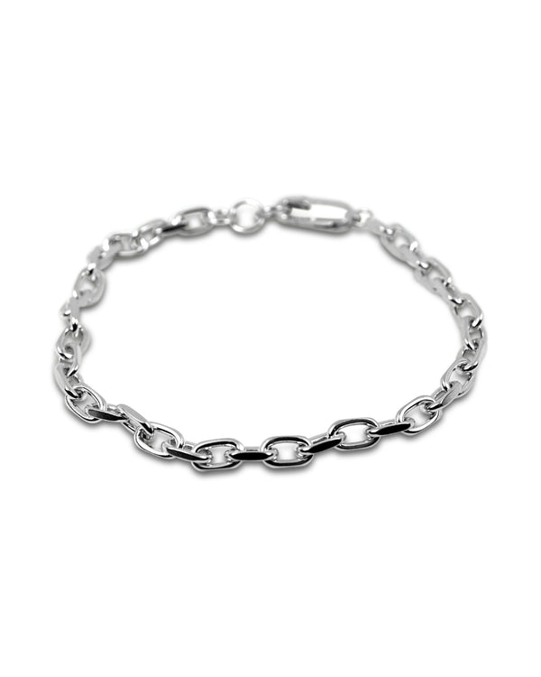 Hochwertiges 925 Silber Ketten Armband für Männer