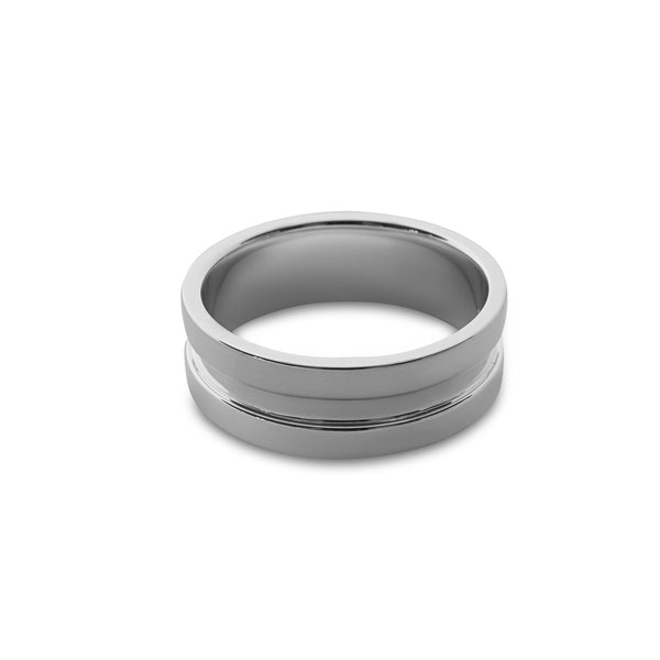 Modernes Set aus Silberringen für Herren aus 925 Silber elegant und langlebig handgefertigt Sprezzi Fashion