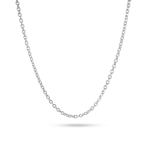 Handgemachte 925 Silber Rolo Chain Kette für Herren im modernen Streetwear Style Sprezzi Fashion