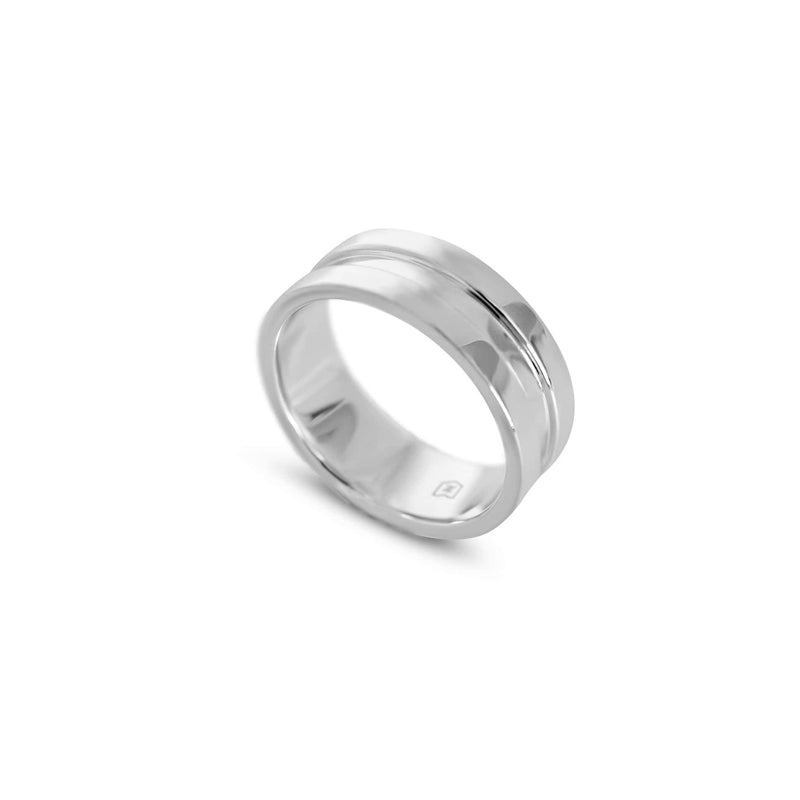 Handgefertigter Herren Balance Ring aus 925 Silber minimalistisches Design elegantes Geschenk Sprezzi Fashion