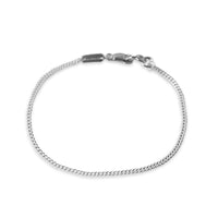 Elegantes 925 Sterling Silver Armband im Small Curb Design hochwertig verarbeitet und stilvoll tragbar Sprezzi Fashion