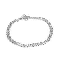 Edles 925 Sterling Silver Curb Armband für Herren im modernen Stil handgefertigt und wasserfest Sprezzi Fashion