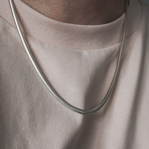 Hochwertige 925 Sterling Silber Snake Kette mit Rhodium Beschichtung für extra Glanz und Schutz Sprezzi Fashion