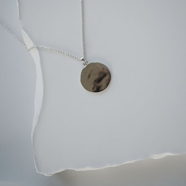 Pendentifs de chaîne en argent 925 [Hammered] Colliers Sprezzi