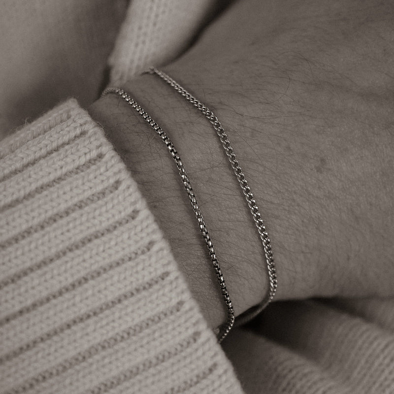 925 Sterling Silver Armband [Box Thin] Armband Sprezzi 