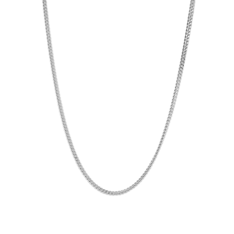 925 Sterling Silver Kette [Curb] Halsketten Sprezzi Silver Silver 