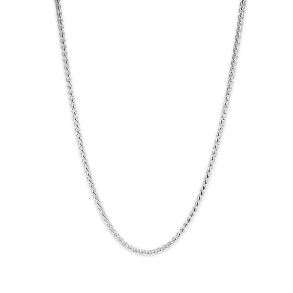 925 Sterling Silver Kette [Wheat] Halsketten Sprezzi Silver Silver 