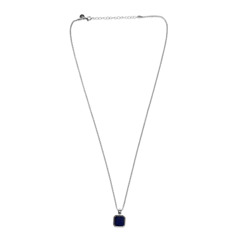 925 Sterling Silver Necklace [Lapis] Halsketten Sprezzi 