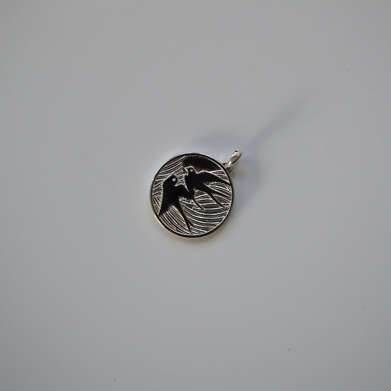925 Sterling Silver Necklace [Peace Dove] Halsketten Sprezzi 