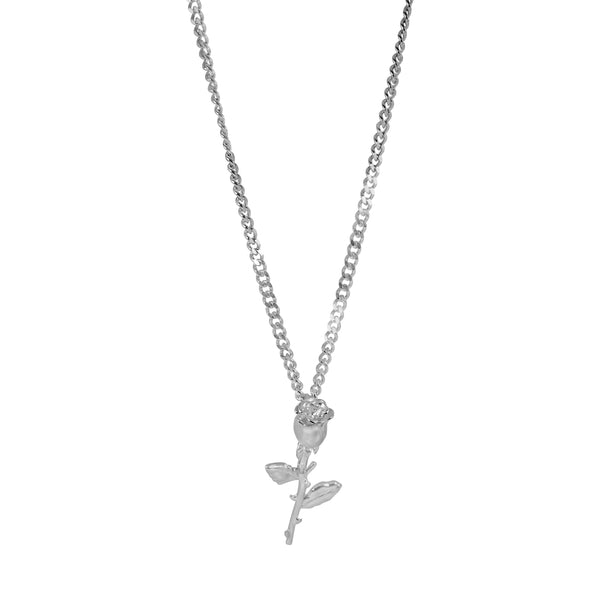 925 Sterling Silver Necklace [Rose] Halsketten Sprezzi 
