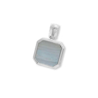 Eleganter Aquamarin Anhaenger aus 925 Sterling Silber Handgefertigt mit einzigartigem hellblauem Schimmer und feinem Design Sprezzi Fashion