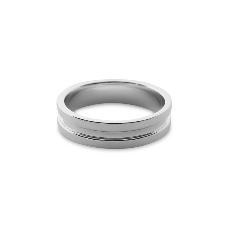 Breiter Balance Bandring Herren 7.5mm aus 925 Silber minimalistisches Design langlebig Sprezzi Fashion