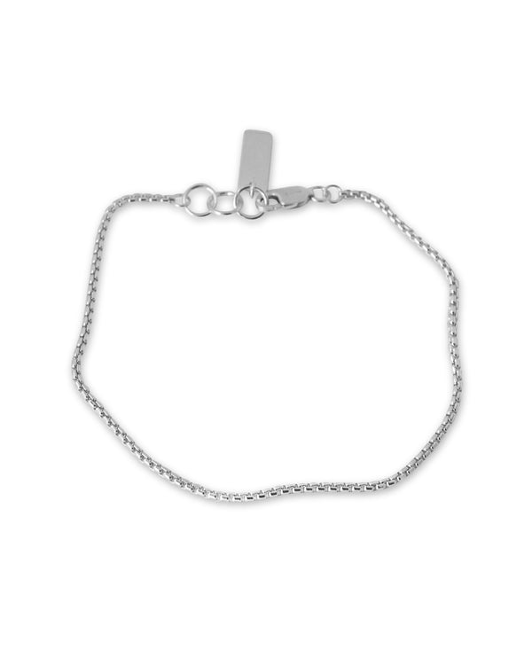 Elegantes Box Chain Armband für Herren aus 925 Sterling Silber minimalistisches Design Sprezzi Fashion