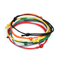 Handgefertigtes buntes Stoffarmband aus feinster Baumwolle Unisex Design für jeden Stil Sprezzi Fashion