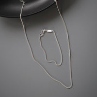 Curb Armband und Halskette Set aus 925 Silber handgefertigt mit feinen Details ideal für Herren und Damen als Geschenk Sprezzi Fashion