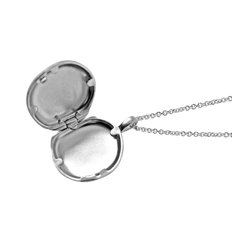 Feine Silber Medaillon Kette für persönliches Bild Sprezzi Fashion