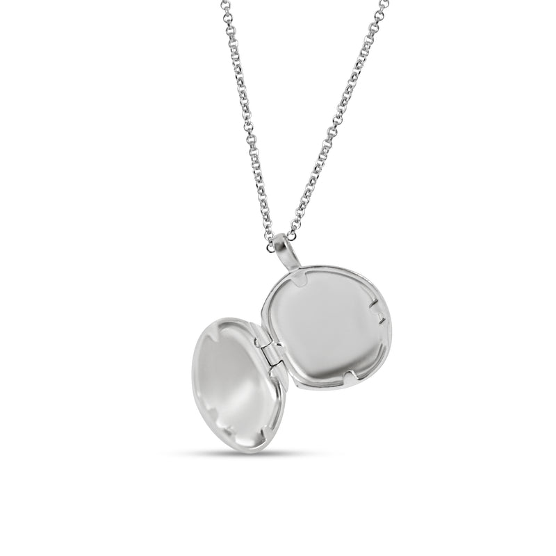 Feine Silber Medaillon Kette für persönliches Bild Sprezzi Fashion