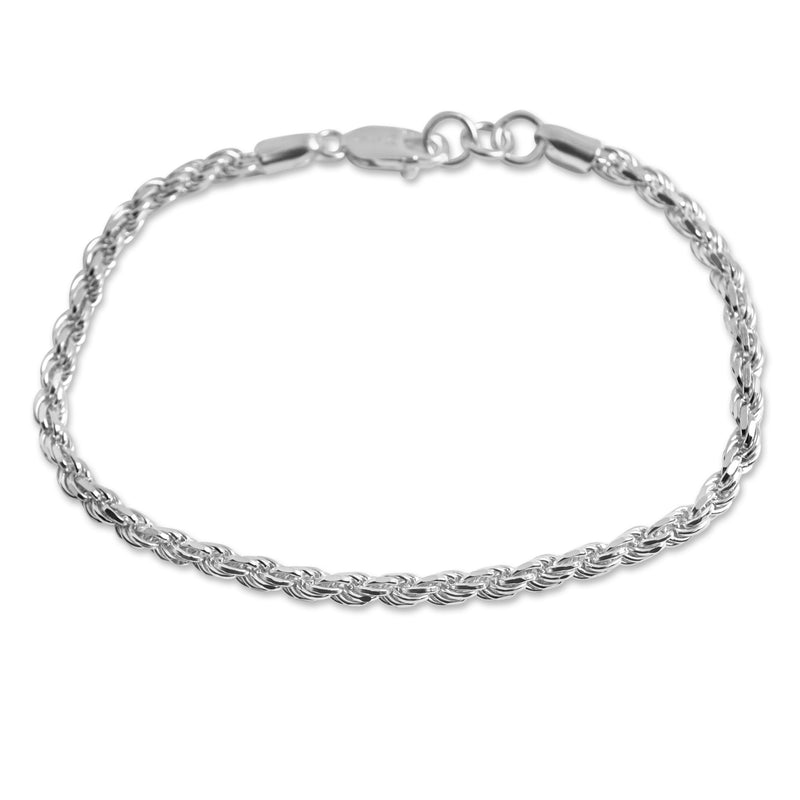 925 Sterling Silver Armband für Männer minimalistisch im Seil Rope Stil Armband Sprezz Fashion