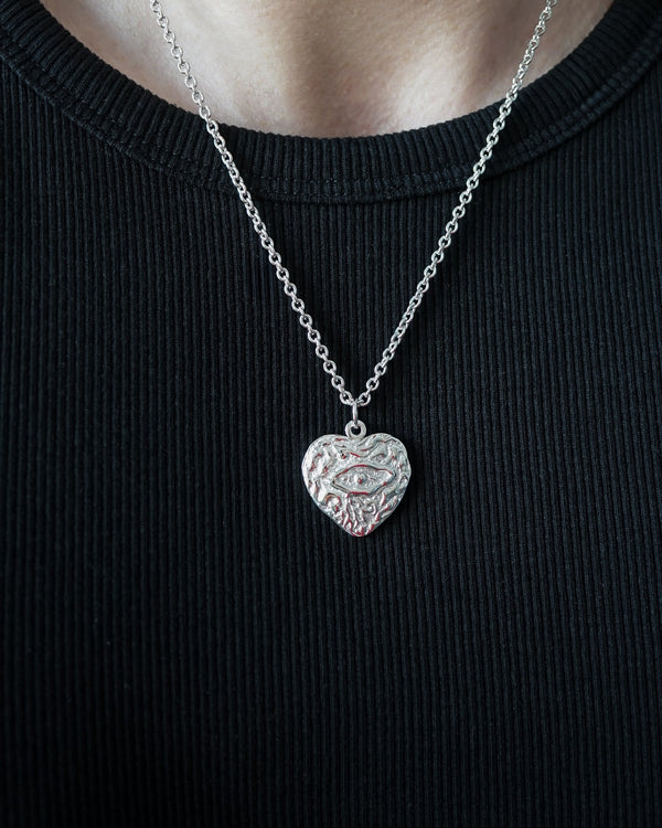 Handgemachte 925 Sterling Silver Halskette mit Allsehendes Auge Anhänger für Herren Sprezzi Fashion