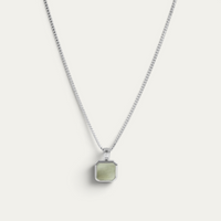 Collier 925 Argent Avec Pendentif [Perle]