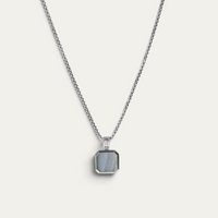 Collier 925 Argent Avec Pendentif [Aqua]