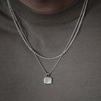 Halsketten Set Pearl und Rope aus 925 Sterling Silber mit robustem Verschluss und feinen Details Sprezzi Fashion