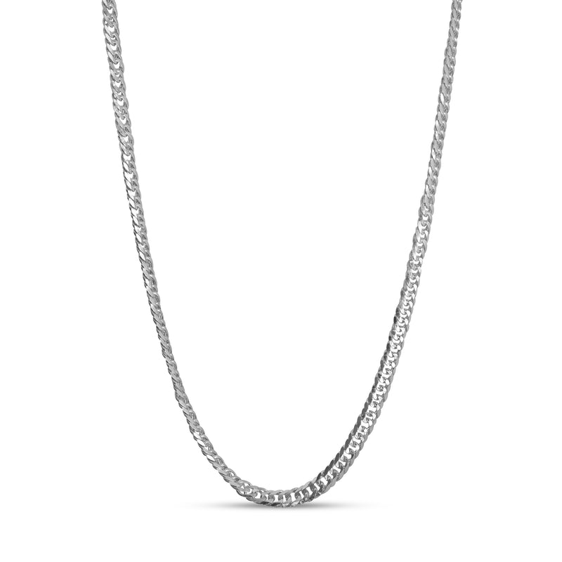Handgefertigte 925 Silber Cuban Halskette robust elegant minimalistisch verleiht jedem Look einen trendigen Stil Sprezzi Fashion
