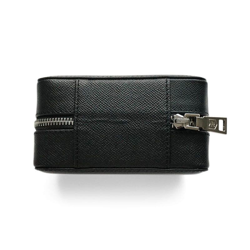 Handgefertigte Leder Uhrenbox schwarz für 2 Uhren stilvolles und zeitloses Design Sprezzi Fashion