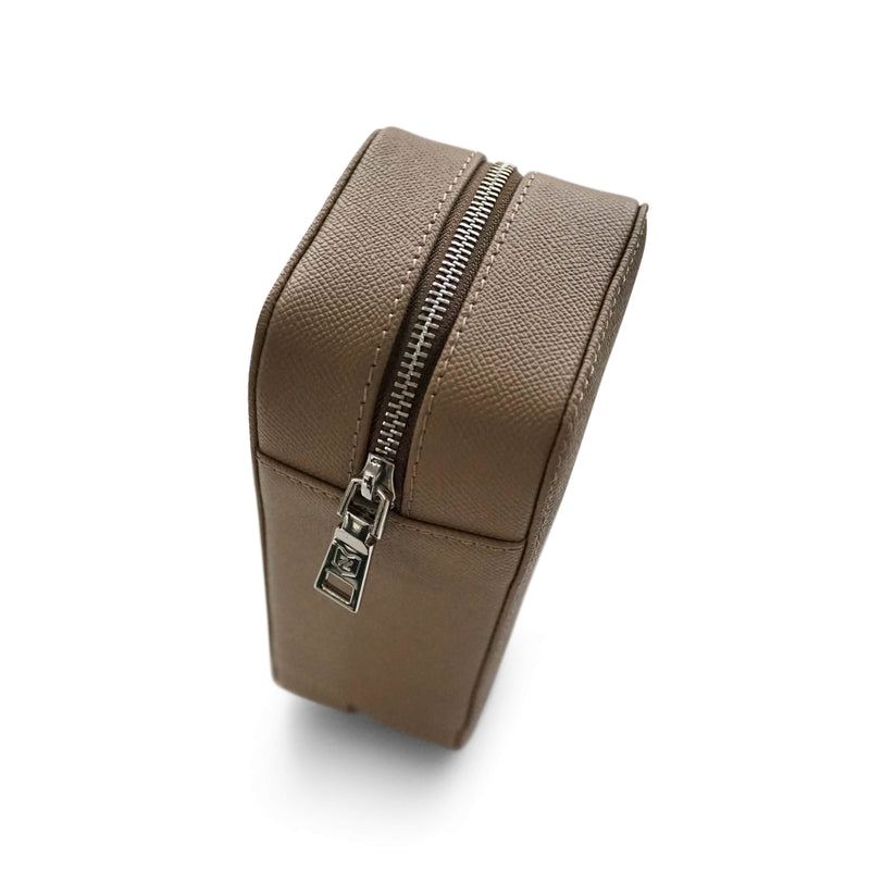 Handgemachte Leder Uhrenbox für 3 Uhren in Taupe stilvoll, praktisch und sicher Sprezzi Fashion