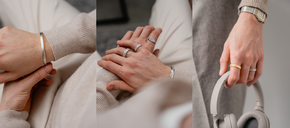 Herbst Schmuck Herren Essentials Monochrom Style Gold und Silber Accessoires