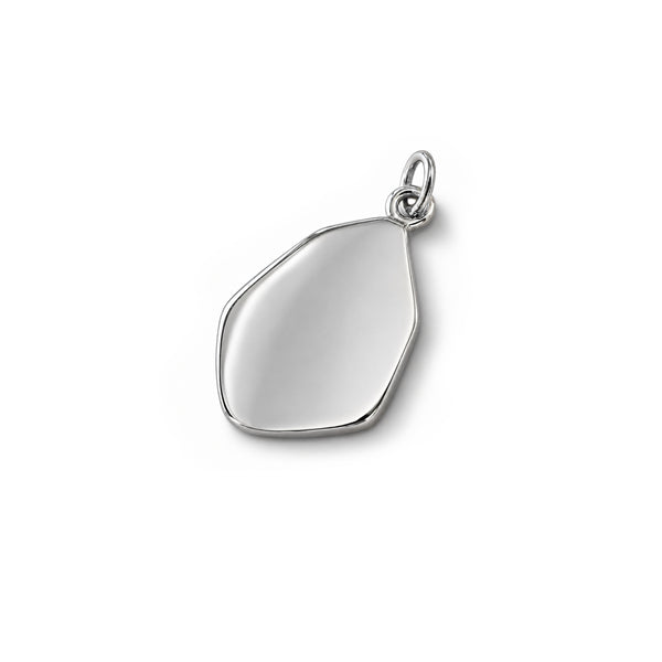 Rückansicht des Herren-Anhängers aus 925 Sterling Silber im Onyx-Crash-Design Sprezzi Fashion