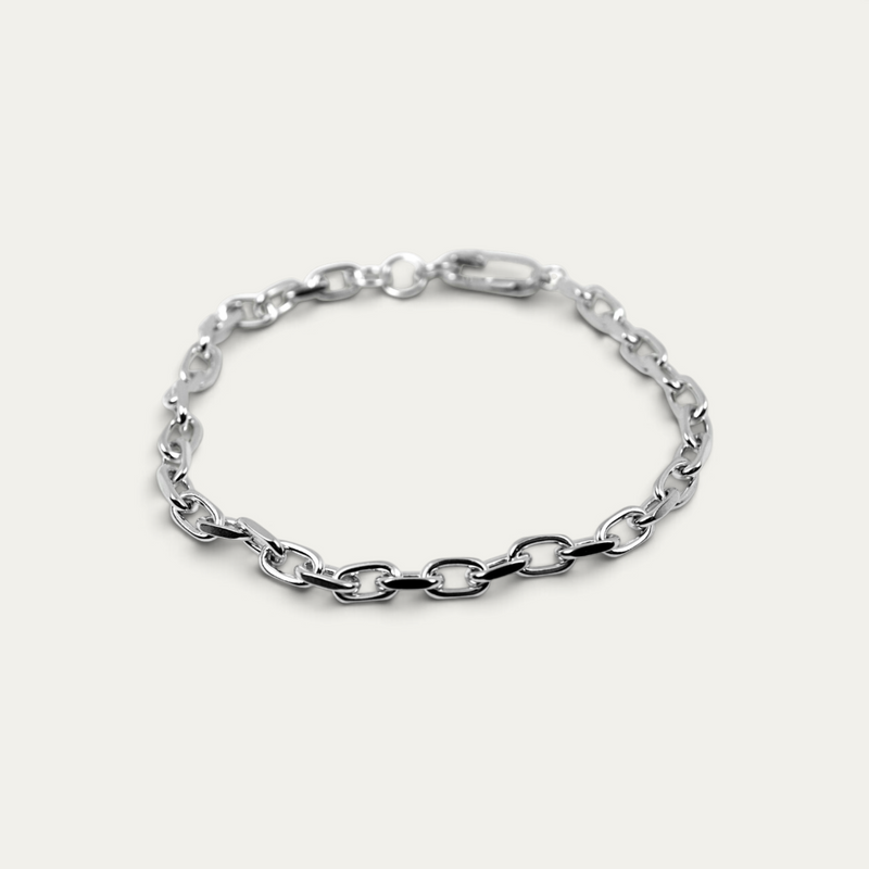 Men's Silver Bracelet – Toggle Style | Sprezzi Fashion