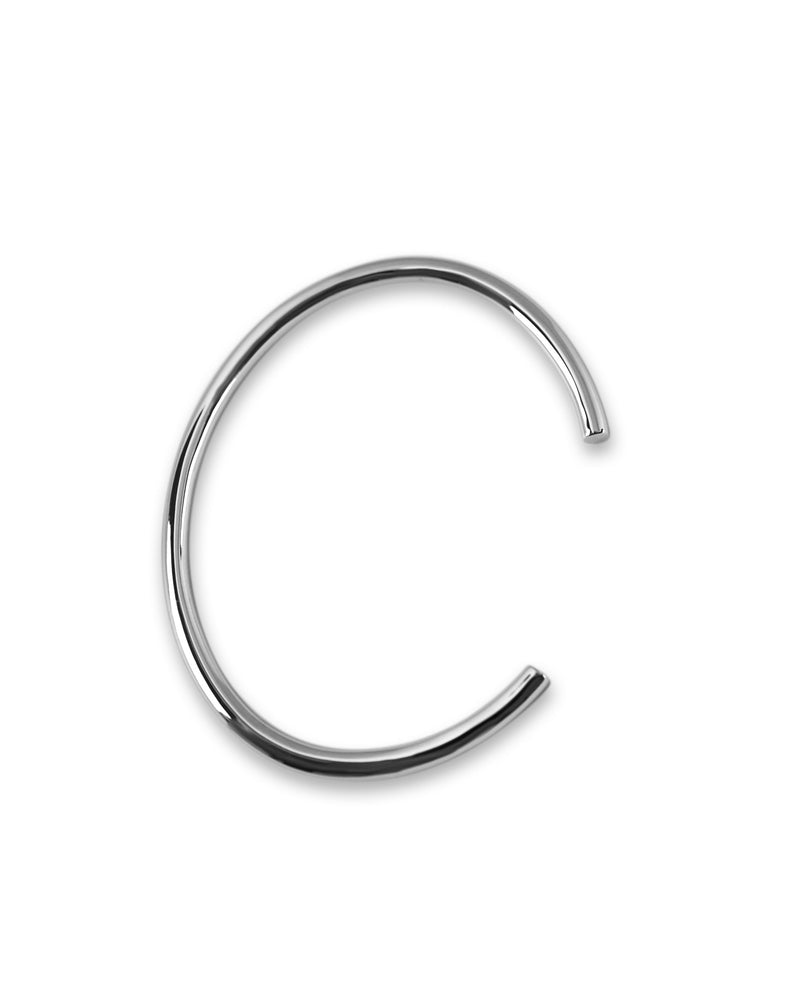 Handgemachter Silber Armreif für Herren, minimalistisch und elegant Sprezzi Fashion