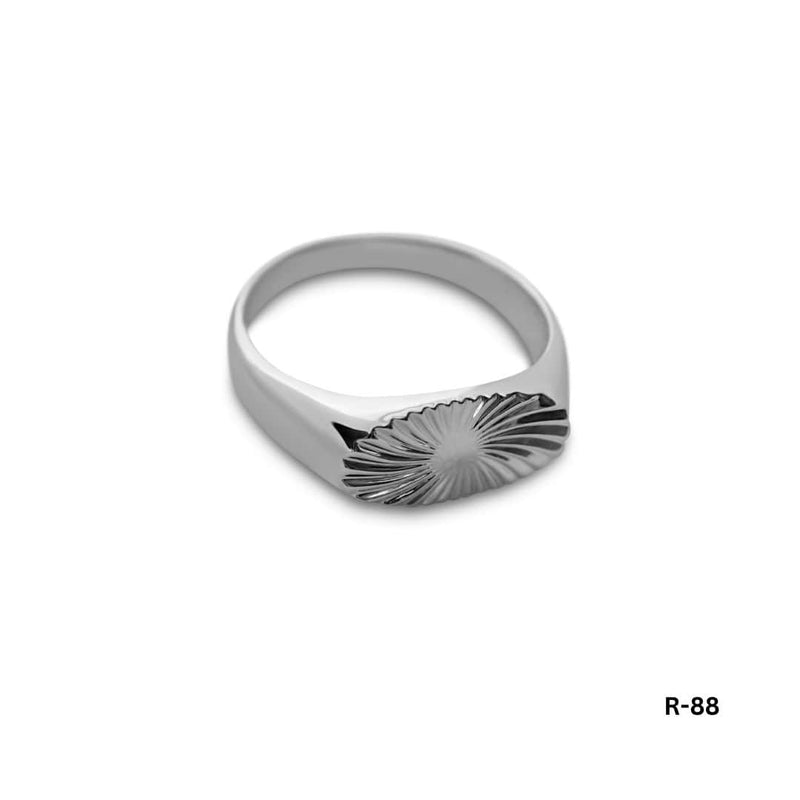 Herren Ring Modell R88 aus 925 Sterling Silber handgefertigt mit glaenzender Oberflaeche fuer eleganten Look Sprezzi Fashion