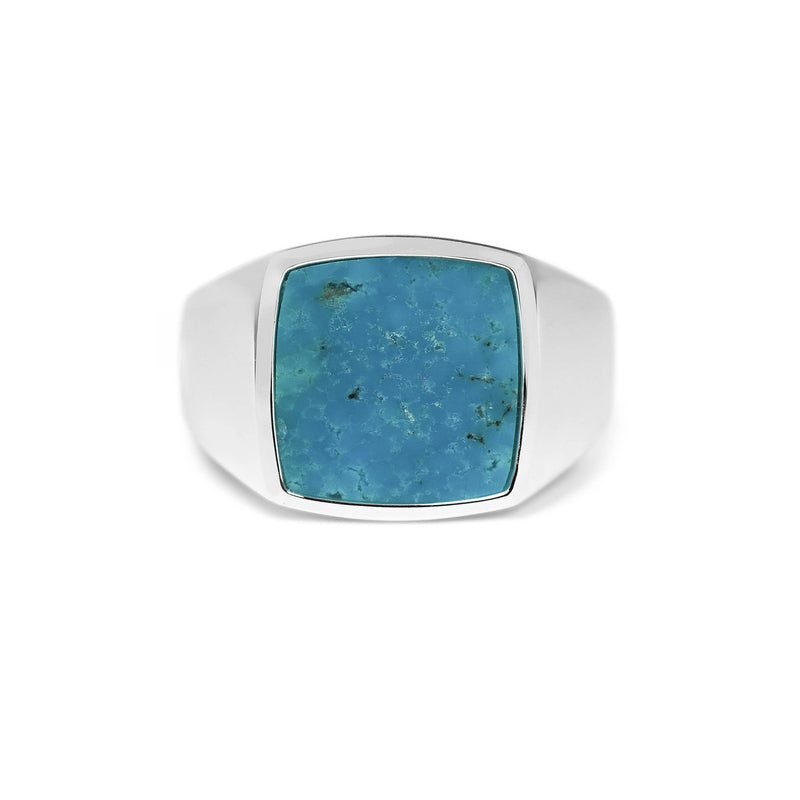 Mit seiner markanten Tuerkisfarbe und dem stilvollen Kontrast zum 925 Sterling Silber setzt dieser Siegelring einen eleganten maskulinen Akzent die massive Fertigung bietet langlebige Qualitaet und schafft eine moderne praezise Ausstrahlung fuer jeden Anlass Sprezzi Fashion