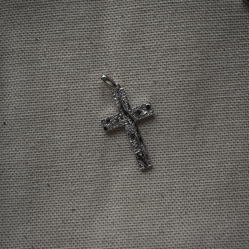 Edler Kreuzanhänger für Herren Halsketten gefertigt aus massivem 925 Sterling Silber, stilvoll und langlebig Sprezzi Fashion