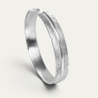 Bracelet Rigide 925 Argent [Plume]