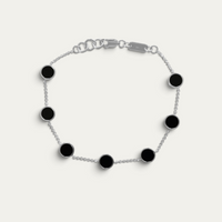Bracelet En Argent 925 [Onyx]