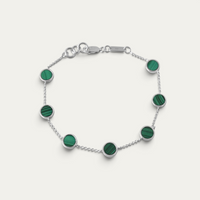 Bracelet En Argent 925 [Malachite]
