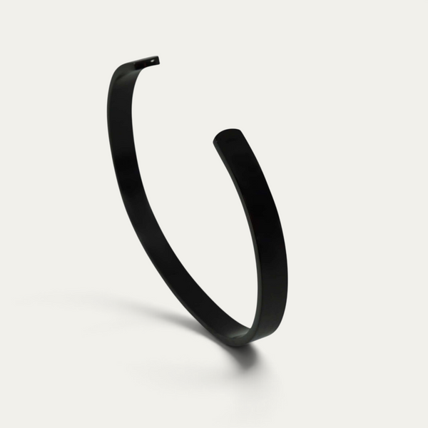 Bracelet Rigide En Acier Inoxydable Argent Poli