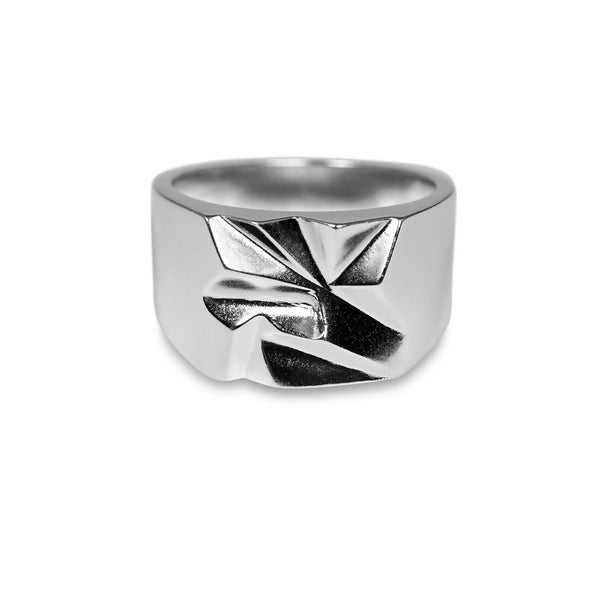 Massiver Herren Silber Siegelring handgefertigt robust stilvoll minimalistisch perfekt für Alltag und besondere Anlässe Sprezzi Fashion