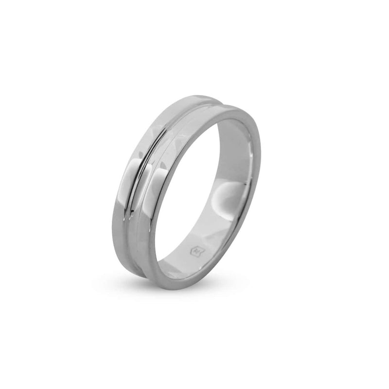 Minimalistischer Balance Ring für Herren aus 925 Sterling Silber schlicht elegant Sprezzi Fashion