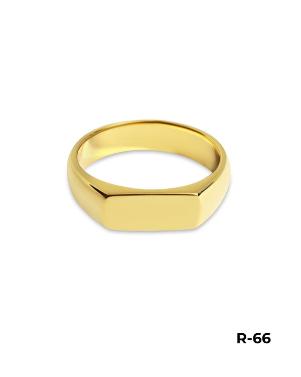 Bague homme minimaliste avec plaquage or 18 carats, élégante et intemporelle Sprezzi Fashion