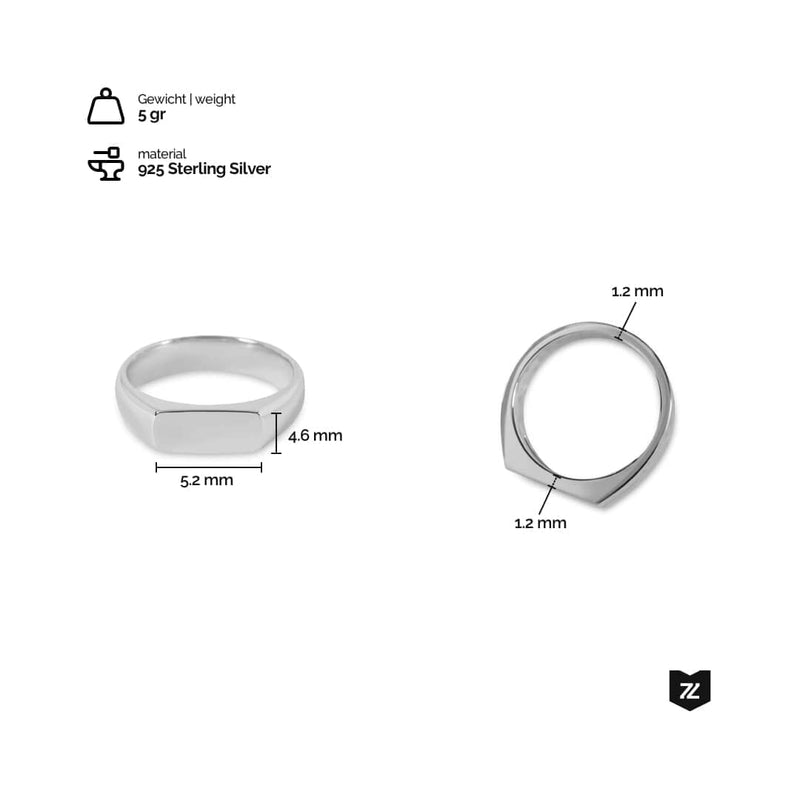 Minimalistischer Herrenring aus 925 Silber handgefertigt leicht 5 Gramm stilvoll und zeitlos Sprezzi Fashion