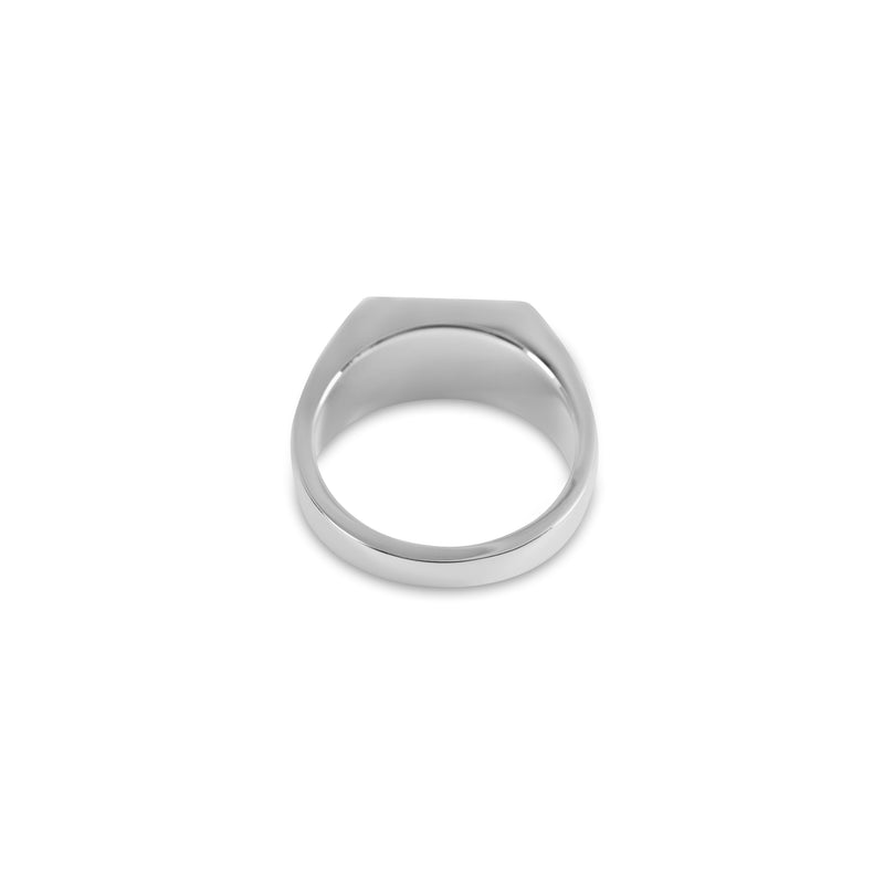 Minimalistischer Siegelring aus 925 Sterling Silver mit grünem Achat handgefertigt Sprezzi Fashion